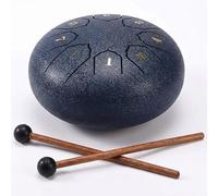 Handpan, Steel Tongue Drum 3/4/6/12 Inch 6/8/13 Notes, Hand Pan Drum With Music Book, Rain Drum Style Calming Percussion Instruments, Musical Gift For Adults & Beginners(Blue,4 inch 8 Note)