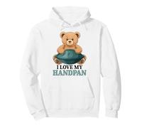Handpan Teddy Bear Steel Drum Player Pullover Hoodie
