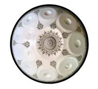 Handpan Tongue Drum - Steel Percussion Instrument with 9/10/12 Notes, 22 Inches Mandala Pattern, Includes Travel Bag