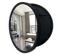 HanDpi Round Bathroom Wall Cabinet,3 Level Storage Shelves 50/60/70cm Mirrored Bathroom Cabinets for Living Room Kitchen Bedroom, Circular Medicine Cabinets Wall Mounted with Mirror