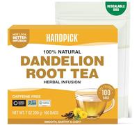 HANDPICK, Dandelion Root & Leaf Tea Bags (100 Herbal Tea Bags) Caffeine-Free Herbal Blend | Eco-Conscious Teabags | Direct from Source