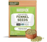 HANDPICK, Fennel Seeds (200g/7oz) Gluten free, Raw Seed from India | Resealable Zip Lock Pouch | Fennel Seeds for Cooking, Smoothies & Lattes