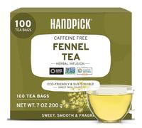HANDPICK Fennel Tea (100 Eco Conscious Tea Bags) - Caffeine & Gluten Free, Non GMO - Premium Quality - Smooth & Sweet