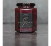 Handpicked Bramble Gin Chutney, 260g, Vegan, by HFSauceCo, Ideal Condiment for Meats and Cheeses (185g)