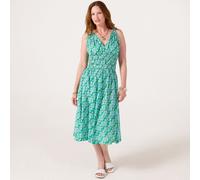 Handprint Dream Lindsay Midi Sleeveless Dress CARNATION GREEN EXTRA SMALL
