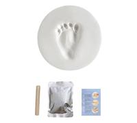 Handprint Footprint Keepsake Kit - Food Grade Clay, Safe Easy Fun DIY Impression | Capture Hand Foot Dog Paw Prints for Nursery Memory Gift Souvenir Collectible Durable