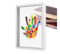 Handprint Frame Kit - Clear Memories Display Stand, Memories Making for Kids Room, Safe and Long Lasting Wall Mounted Desk Ornament Gift