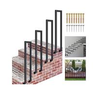 Handrail 1pc U-Shaped Railing Stairs for Indoor and Outdoor Handrail Stair U-Shape Railing Stair for Hallways Villas Apartments Grab Rails(75cm)