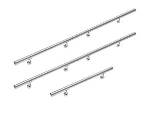 Handrail 5Pcs Set Stainless Steel 5m Wall-Mounted