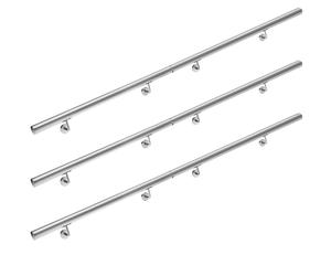 Handrail 6Pcs Set Stainless Steel 6m Wall-Mounted