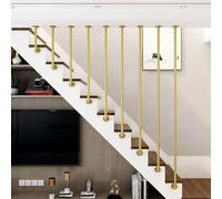 Handrail, Banister, Stair Railing, Non-Slip Grab Bar, L-Shaped Staircase Balustrade, Wrought Iron Hand Rails, Gold Stair Railing, Heavy-Duty Support Rod, for Corridors