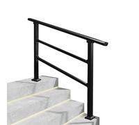 Handrail for Outdoor Step, Adjustable Front Porch Hand Rails, Floor Mounted Stair Banister Railing for Concrete or Wooden Steps Transitional Guardrail(C,150cm/59inch)