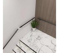 Handrail for Stairs - Modern Staircase Banister Hand Rails 80cm 1m 120cm 1.5m 180cm 2m 240cm 300cm Wall Mounted Stair Railing - Renmlion Safety Grab Rail for Outdoor Indoors(5ft/150cm)