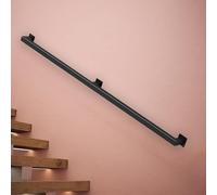 Handrail for Stairs - Wall Mounted Staircase Handrails for Indoor Steps - Metal Handrail, Iron Stair Banister Railing 30-600cm Stair Balustrade, Safety Grab Bar(18ft/540cm)