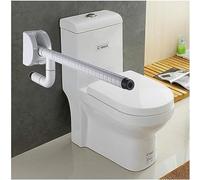 handrail Grab Rails,Grab Rail Bathroom Safety Support Toilet Armrest Bar Foldable Skid Resistance Handrails Assist Frame for The Old Man, Gravida, Handicapped/White