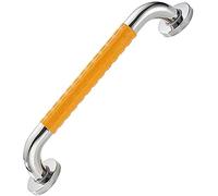handrail Grab Rails,Shower Bar Handle, Portable Nylon Bars for Toilet, Stainless Steel Support Bathroom Handrail/Yellow/68Cm