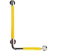 handrail Grab Rails,Sturdy Shower Safety Bar for Bathtub, L-Shaped Bathtub Handrail, Bathroom Bar, Elderly Disabled Barrier-Free Handle, Anti-Slip Armrest Wall Corner/Yell