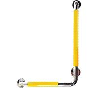 handrail Grab Rails,Sturdy Shower Safety Bar for Bathtub, L-Shaped Bathtub Handrail, Bathroom Bar, Elderly Disabled Barrier-Free Handle, Anti-Slip Armrest Wall Corner/Yell