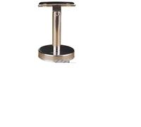 Handrail Post Bracket 6Pcs 304 Stainless Steel Handrail Wall Floor Mount Straight Vertical Post Support Bracket Adjustable Flat Curve Tray Screw(Curve Tray H120mm)