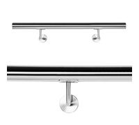 Handrail Set Wall Holder Handrail 100cm Holder Banister Handhold Stainless Steel V2A