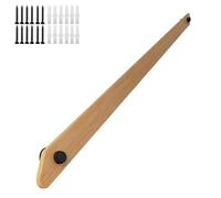 Handrail, Stair Banister Handrail Wall Mounted Wooden Staircase Hand Rail Solid Wood Pipe Stairs Railing Kit Brackets Safety Grab Bar Suitable for Lofts Stairs 30-450cm