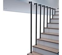 Handrail Staircase for Indoor/Outdoor Handrail for Stairs, Metal Grab Bar Transitional Handrail Picket for Step Grab Rail Stair Railing Long Posts Hand Rails Safety Staircase Banister Rails Support K
