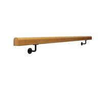 Handrail StairStairway Hand Rail Outdoor Railings Staircase Garden，Professional Non Slip Pine Wood Stair Rails for Indoor and Outdoor Safety 11ft Hand Rails for Staircase with Vari