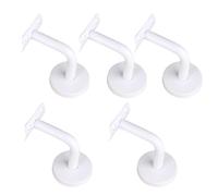 Handrail Wall Mounted Bracket for Stainless Steel White 5pcs Stairs