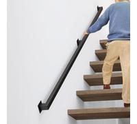 Handrail120cm Indoor/Outdoor Railing Durable Iron Guardrail for s 230cm (7.5ft) Length Perfect for Home & Garden Safety