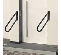 Handrails 2PCS Disability Grab Rail Outdoor Safety Rail Mobility Handrail Step Stair Railings Heavy Duty Non Slip Handles Wall Mount Stair Hand Railing Grab Bars for Senior, Pregnant Women,Disabled