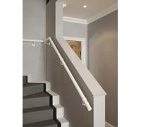 Handrails Direct Matt White Single Winder 4.8M Handrail Kit - Edstone - Cuts To Size - 5Yr Guarantee