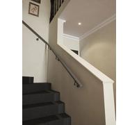 Handrails Direct Textured Grey Single Winder 4.8M Handrail Kit - Luddington - Cuts To Size - 5Yr Guarantee