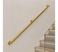 Handrails for Stairs, 30cm~600cm Stair Handrail for Indoor Outdoor, Wall Mount Staircase Banister Railing for Elderly Kids Disabled, Non-Slip Industrial Wrought Iron Balustrade Hand Rail(9.2ft/2.8m)