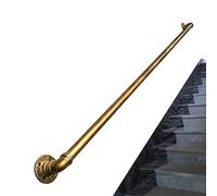 Handrails for Stairs 3M/3.6M/4M/5.4M, Metal Wrought Iron Staircase Banister Hand Rails for Indoor and Outdoor, Anti-Skid Safety Grab Bar for Elderly Kids, Bronze/12Ft/3600Mm