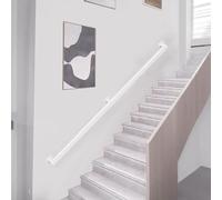 Handrails for Stairs, Non-Slip Stair Banister with Brackets, Wall Mounted Safety Grab Bar Kit, for Interior Corridor Villa Building Loft White Staircase Hand Rail(16.4ft/500cm)