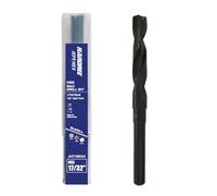 Handree 1pc 17/32" Reduced Shank Drill Bit, Silver & Deming HSS Black Oxide, 135° Split Point for Industrial Metal/Wood/Plastic Drilling