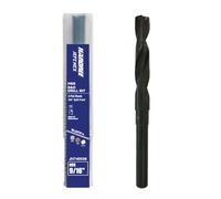 Handree 1pc 9/16" Reduced Shank Drill Bit, Silver & Deming HSS Black Oxide, 135째 Split Point for Industrial Metal/Wood/Plastic Drilling