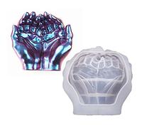 Hands Ashtray Epoxy Resin Mold, Double Hands Ashtray Crystal Epoxy Resin Mold Dish Casting Silicone Molds on Birthdays, Christmas, New Years, DIY Crafts Home Decorations Making Tool