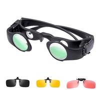 Hands Binocular Glasses, 8X Zoom Manual Focus Telescope Glasses with Tricolor Filter for Fishing, Bird Watching, Sports, Concerts, Theater, Opera