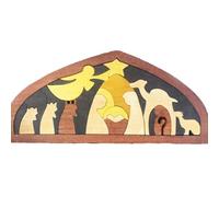 Hands Craft 3D Wooden Puzzle Miniature Shepherd And Wise Men Ornament For Home Office Desktop