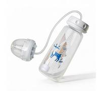 Hands-Free Anti-Colic Bottle - 240ml Leakproof Silicone Feeding Bottle | Wide Neck Non Slip | Soft Nipple Straw | Fast Flow Adjustable | for Boys Girls | Indoor Hotel Camping Picnic Using