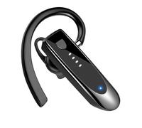 Hands-Free Bluetooth Headset V5.4 with Dual Microphone, Noise Reduction ENC and CVC8.0, 25H Talk, 180H Standby, Hands-Free Ear for Driving, Business and Office, Mysterious Black