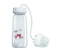 Hands Free Bottle for Laying Down 240ml Wide Neck Portable Non Slip, Quick Flow Nipple Non-Slip Restful Feeding Parent Relief for Bedroom Living Room Kitchen Restaurant Hotel Outdoor