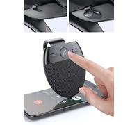 Hands Free Car Speakerphone Kit Bluetooth 5.0 Wireless Vehicle BT Handsfree Hands-Free Microphone Sun Visor Music Player with Mic