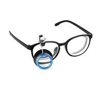 Hands-Free Clip-On Eyeglass Magnifier 20x Portable Jeweler Loupe with Clamp Magnifying Glass for Watch Repair Electronics Stamps Coins Hobbies Jewelry Craft Reading Close Work