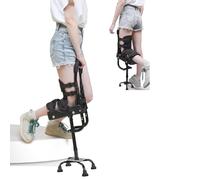 Hands Free Crutch Adjustable Height Single Leg Telescopic Walker,Pain Free Knee Leg Support Crutch,Painless Knee Crutch