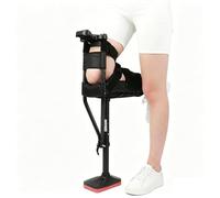 Hands Free Crutch for Adults Ankle Fracture Walking Assistive Device - Height Adjustable Knee Walker Leg Support Brace - Non Slip Aluminum Mobility Aid for Daily