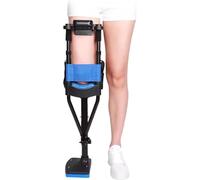 Hands Free Crutch, Pain Free Knee Crutch Adjustable Height Single Leg Telescopic Walker Alternative to Crutches and Knee Scooters Assistive Device (Right Leg)