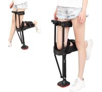 Hands Free Crutch Single Leg Telescopic Walker Adjustable Height Pain Free Knee Crutch Assistive Device Walking Mobility Support for Training