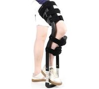 Hands Free Crutch - Telescopic Steerable Knee Walker for Ankle Fractures and Sprains, Anti-Slip Knee Support Alternative to Crutches